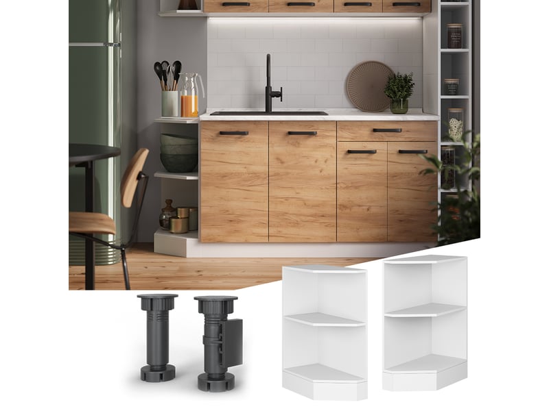  Vicco etagère de cuisine, blancblanc, 30cm mit 2 fächern  - Conforama C