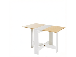 Table à manger pliable design bicolore format table basse