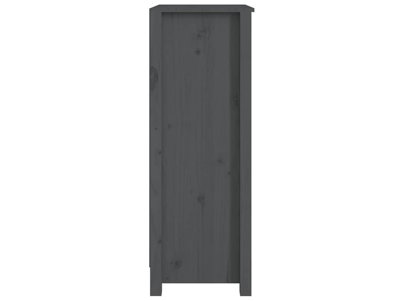  Bibliothèque, meuble de rangement salon gris 50x35x97 cm bois de pin massif  - Conforama E