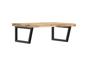 Étagère de vasque | étagère murale acier et bois massif d'acacia shl3900