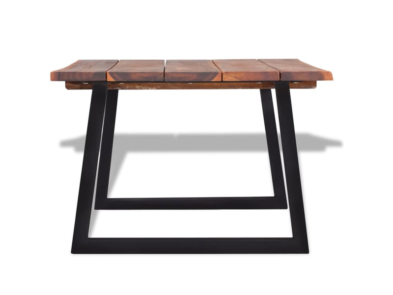  Table basse | table d'appoint salon bois d'acacia massif 110x60x40 cm  - Conforama D