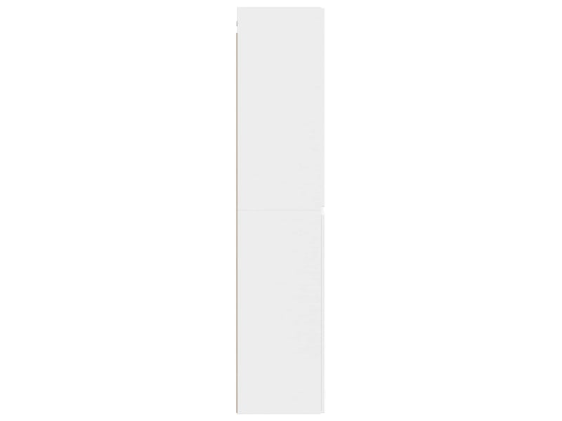  Cabinet salle de bain mural, meuble de rangement blanc 33x34.5x160 cm shl4302  - Conforama D