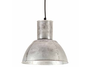 Lampe suspendue, suspension luminaire 25 w argenté rond 28,5 cm e27
