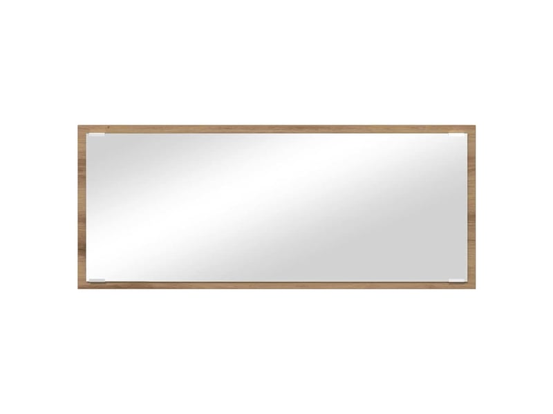 Miroir de salle de bain, miroir de toilette chêne artisanal 90 x 8,5 x 37 cm bois d'ingénierie cf62657 - Conforama E