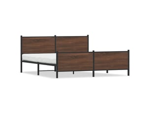 Lit 2 places 200x200 cm coloris marron