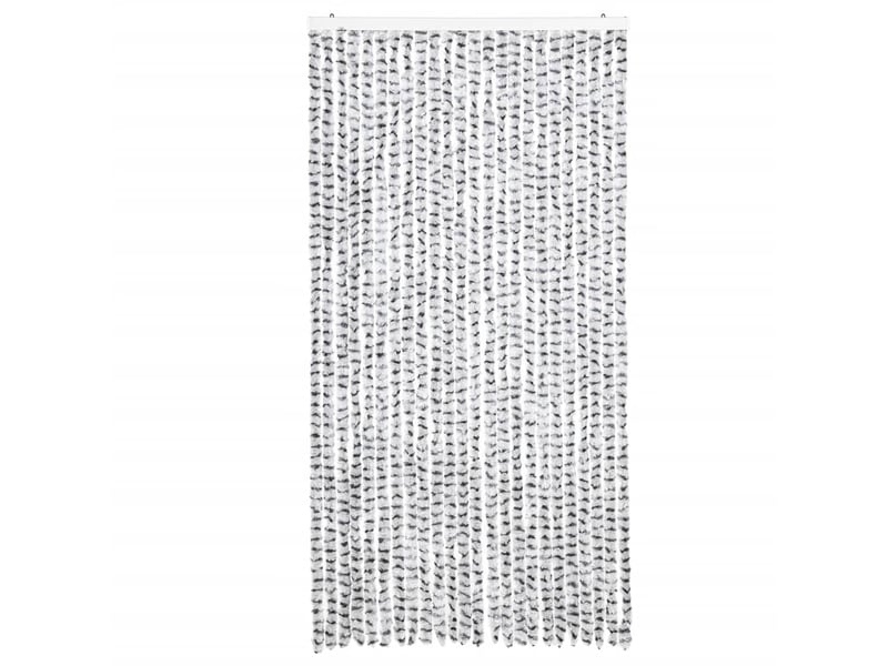  Rideau anti-mouches, moustiquaire gris clair et gris foncé 100x230cm chenille cf43538  - Conforama C