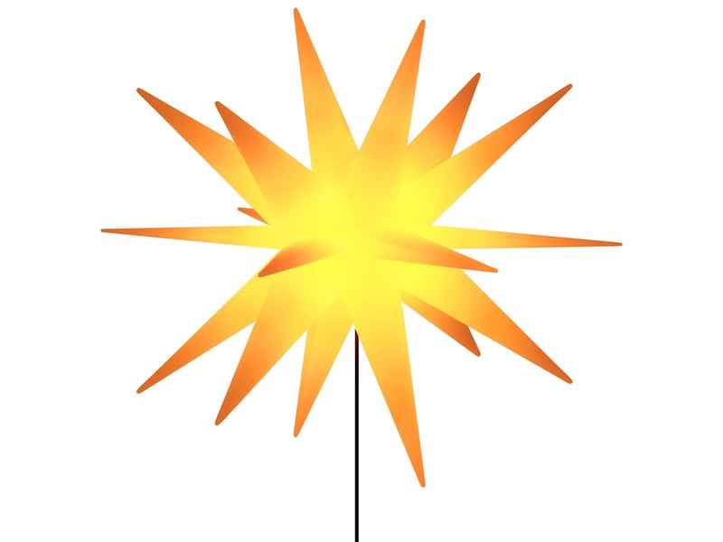  Lumières de noël avec piquets 3 pcs led pliable jaune 57 cm  - Conforama E