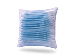 Oreiller ergonomique plume de canard - 60 x 60 cm - housse tpe 3d - collection plume respirante