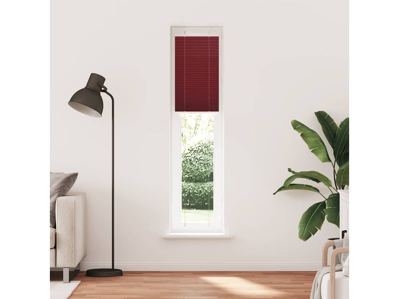 Store plissé, store de fenêtre rouge bordeaux 45x200 cm largeur du tissu 44,4 cm cf47038 - Conforama A