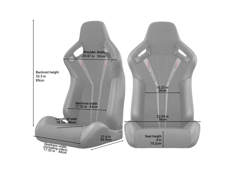  Siège baquet racing universel noir pvc effet carbone inclinable côté gauche  - Conforama C