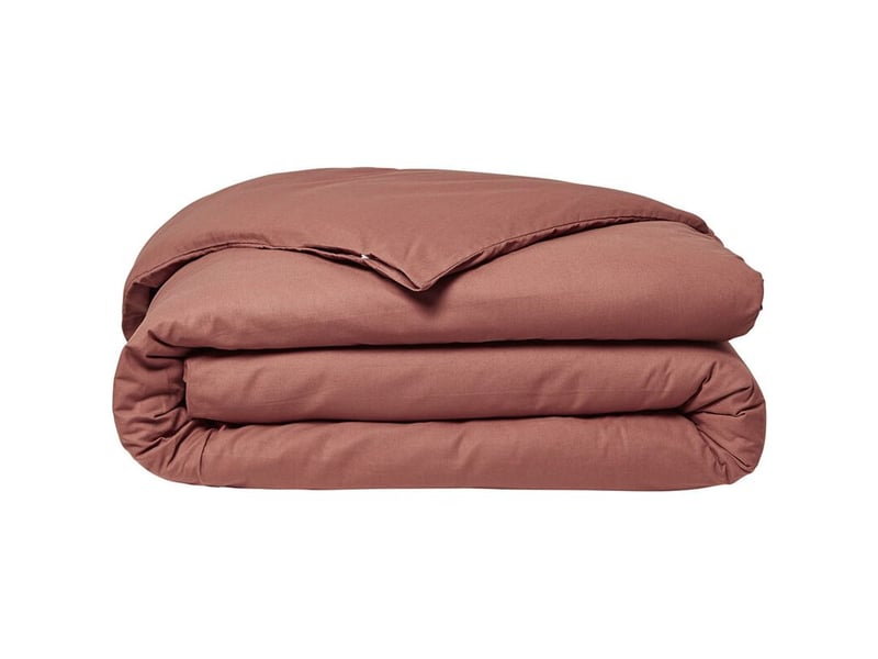  Housse de couette élégante terracotta 140x200 cm  - Conforama D