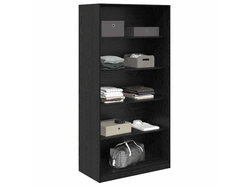  Armoire chambre, armoire de rangement chêne noir 100x50x200 cm bois d'ingénierie shl10315  - Conforama C
