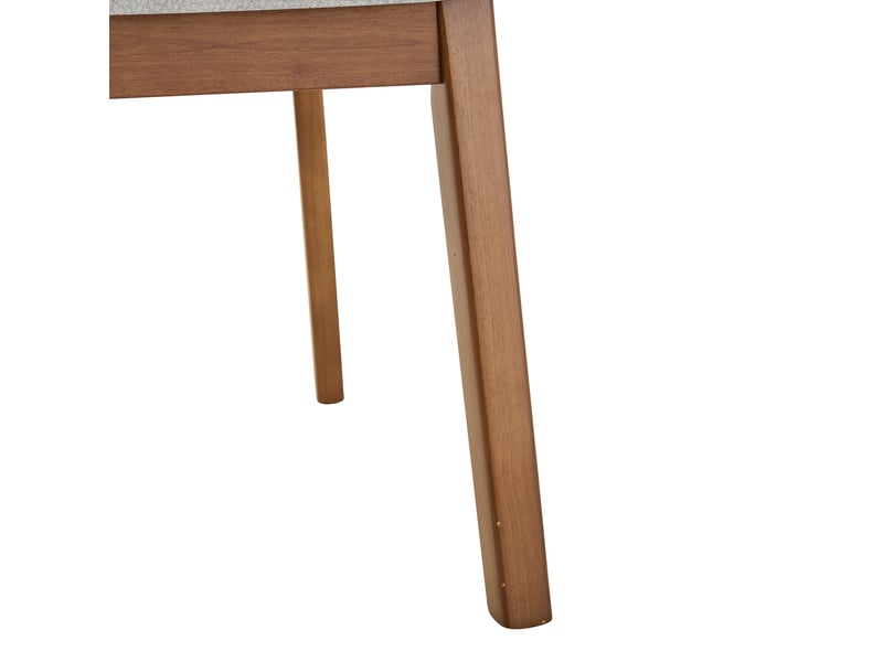  Lot de 2 chaises de salle à manger chaise cuisine, bois, gris, assise confort, chaise au style, dossier ovale avec poignée  - Conforama D