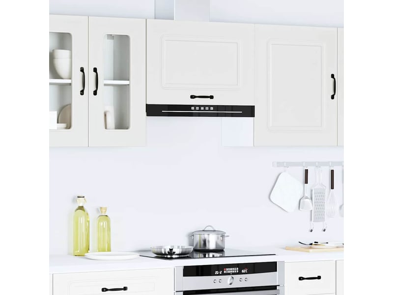  Meuble de rangement | armoire murale de cuisine kalmar blanc bois d'ingénierie  - Conforama B