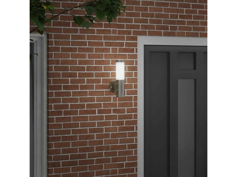 Applique murale extérieure argenté 15x7,5x33 cm shl30318 - Conforama C