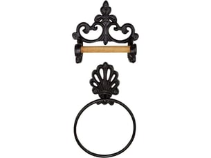 Enowelir support mural industriel en fonte pour rouleau de papier toilette suspendu