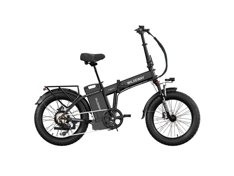 Vélo électrique pliable wildeway fw11, 1680 wh, pneus 20, noir - Conforama D