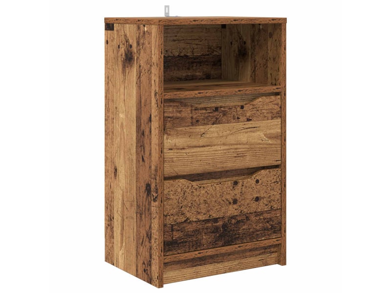  Table de chevet - cabinet de chevet - table de nuit bois ancien 40 x 30 x 467 cm bois d'ingénierie  - Conforama A