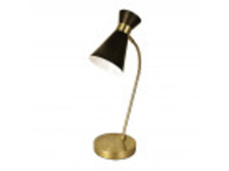  Lampe de bureau fabrilamp petra noircuir 1 x e14 orientable 48x24x15 cm 154371009 - Conforama B