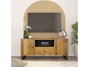 Meuble tv coloris marron 105 cm <strong></strong>  <strong></strong>