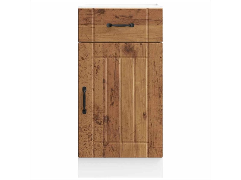  Meuble de rangement, armoire de cuisine lucca vieux bois bois ingénierie shl4069  - Conforama E
