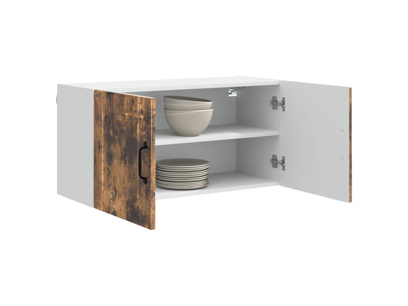 Armoire de cuisine chêne fumé 80x31x40cm bois d'ingénierie shl9556 - Conforama C