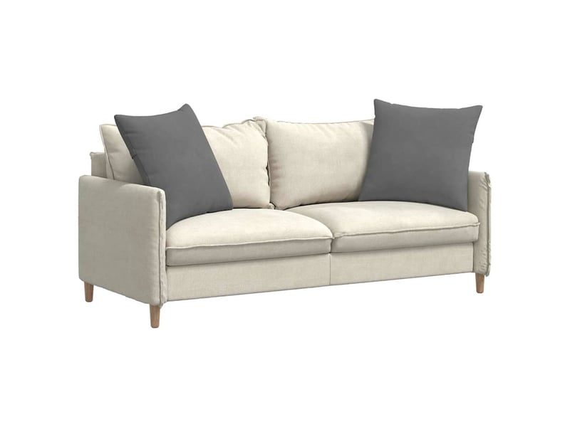  Lot de 2 coussins de canapé, coussins décoratifs tissu gris foncé 60 x 60 cm cf58868  - Conforama C