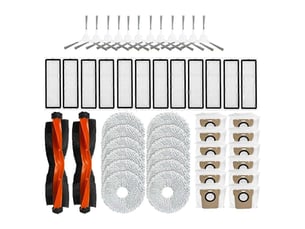 50 pcs replacement kit for robot vacuum x20 + x20 plus parts main side brush hepa filter mop cloth dust bag