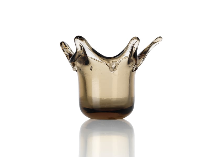  Le bougeoir crown - fumé  - Conforama A