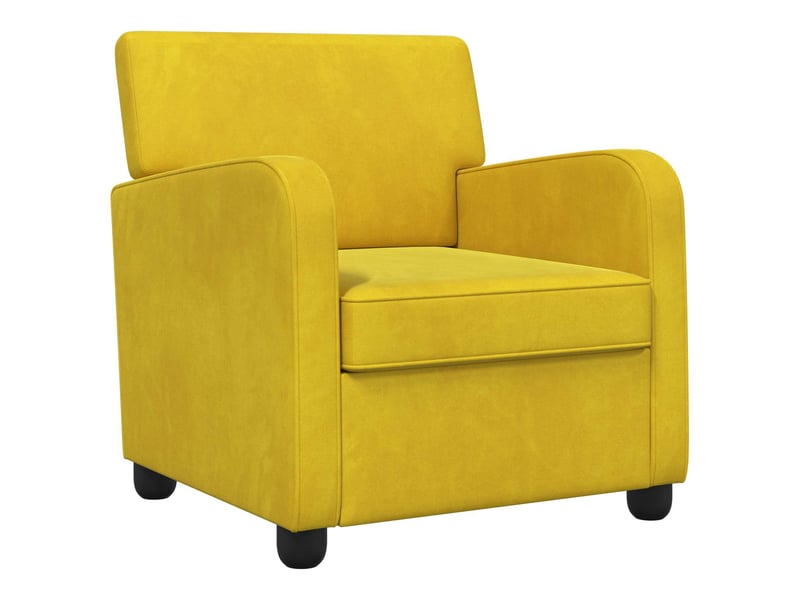  Vidaxl fauteuil jaune velours  - Conforama A
