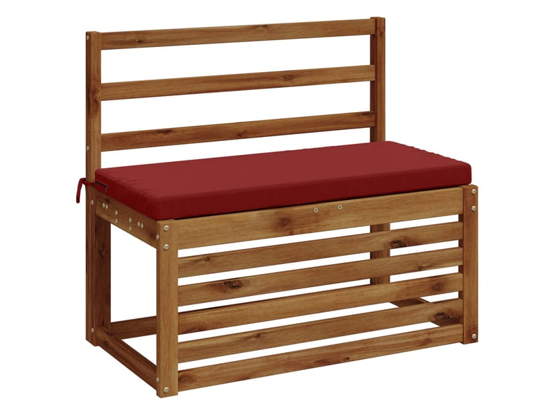  Coussin de banc, coussin d'assise, coussin de canapé soest 100 % polyester bordeaux 80 x 40 x 5 cm cf53192  - Conforama C