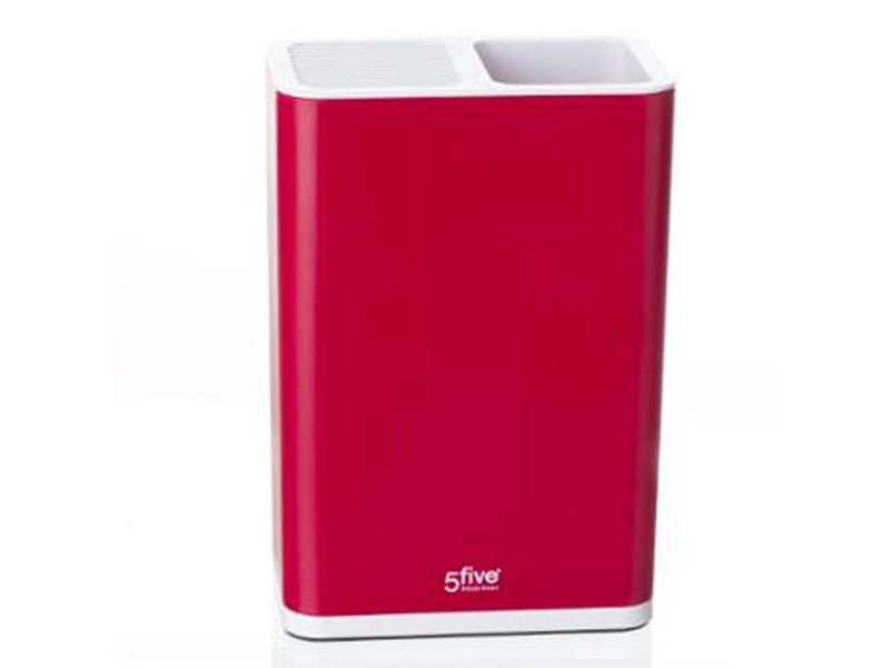  Porte ustensiles &amp; bloc couteaux néo 23cm rouge  - Conforama A
