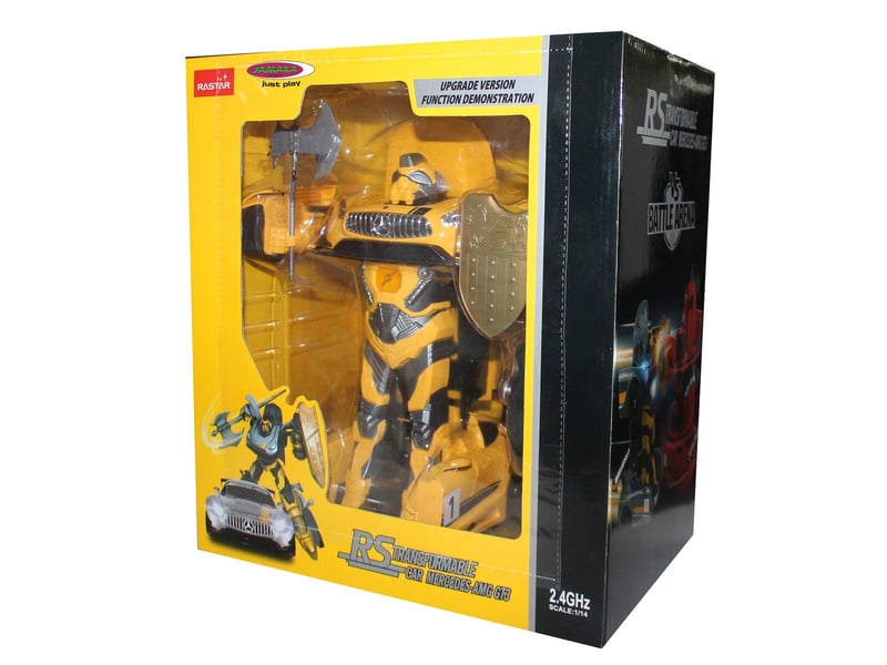  Mercedes-amg gt3 transformable 1:14 jaune 2,4ghz transformable 410029 - Conforama B