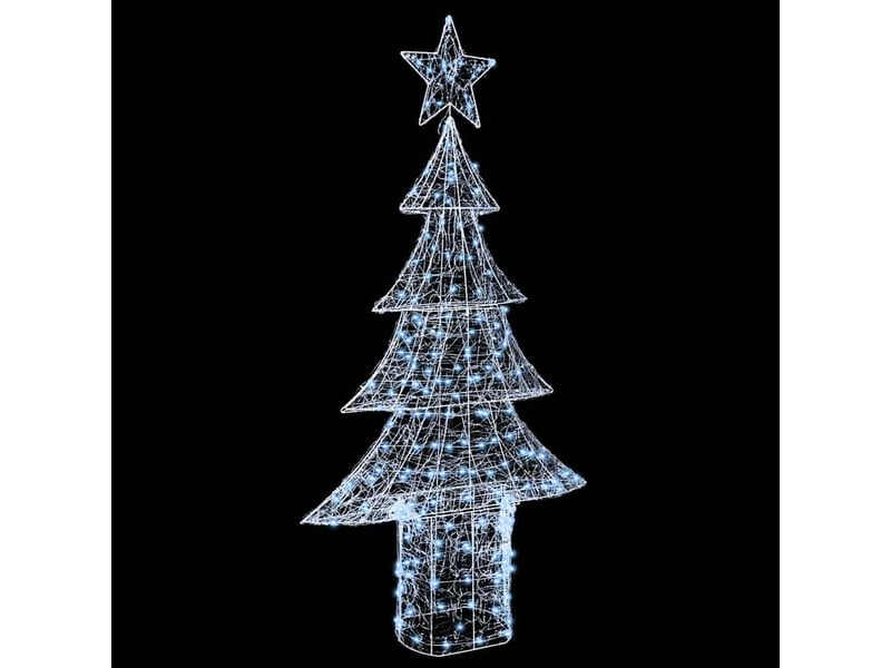  Sapin de noël - arbre de noël 240 led blanc froid 180 cm acrylique  - Conforama E