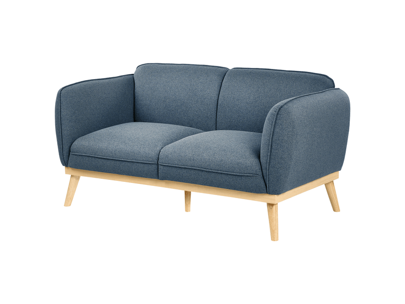 Canapé 2 places ljung tissu bleu - Conforama D
