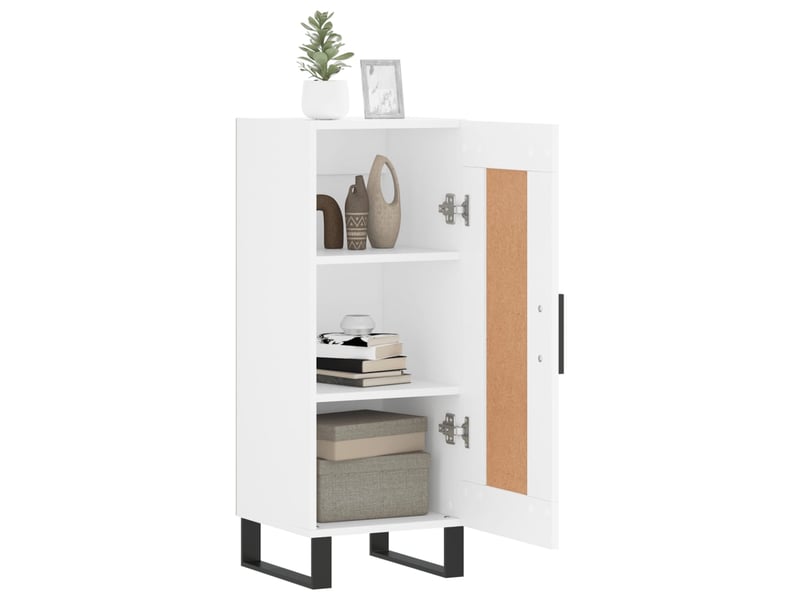  Buffet - bahut - meuble de rangement blanc 34,5x34x90 cm bois d'ingénierie  - Conforama D