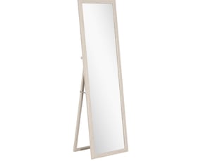 Miroir sur pied 50x160 cm rectangulaire avec cadre blanc