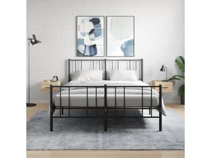 Lot de 2 table de chevet murales, table d'appoint chêne sonoma 35x35x20 cm