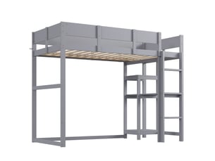 Lit mezzanine 90x200 cm DZMDIP coloris gris