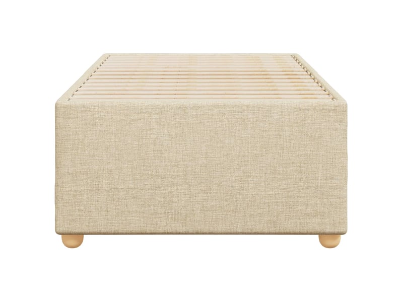  Lit adulte, lit simple, cadre de lit sans matelas crème 100x200cm tissu cf13604  - Conforama D