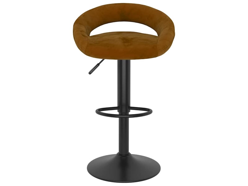  Lot de 2 tabouret de bar, chaise de bar marron velours shl25679  - Conforama D