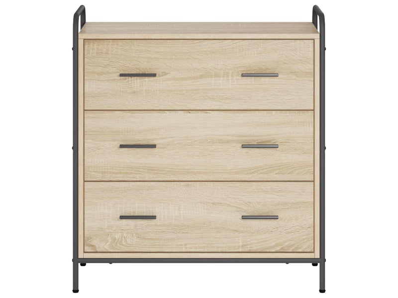  Buffet salon, buffet de rangement chêne sonoma 97x33x81 cm bois d'ingénierie shl70948  - Conforama D