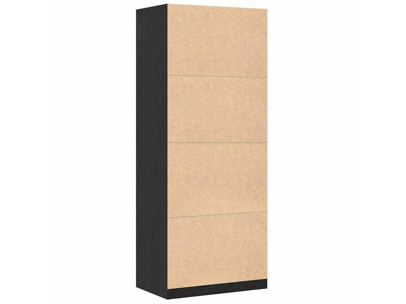  Armoire chambre, armoire de rangement chêne noir 80x50x200 cm bois d'ingénierie shl2960  - Conforama E