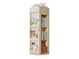 Bibliotheque coloris  naturel 4 étagère(s) <strong>DESMIU</strong> <strong></strong> - 63 cm x 142 cm