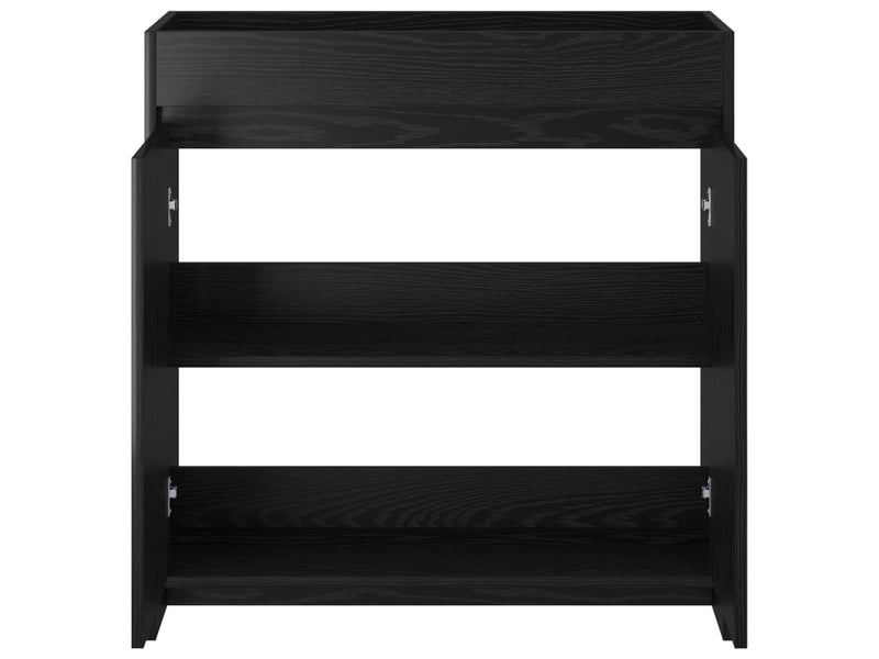  Meuble sous lavabo de salle de bain, commode chêne noir shl5899  - Conforama D