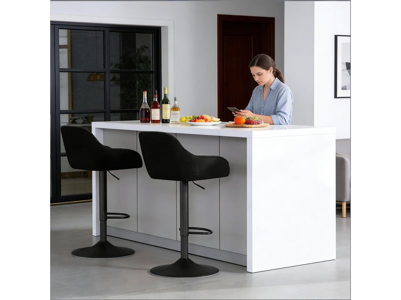  Chaises élégance lot de 2, cuisine, salle à manger, bureau, dressing et tabourets de bar doux  - Conforama D