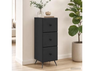 Armoire à tiroirs, rangement bureau noir 33 x 34,5 x 90 cm bois d'ingénierie shl2376