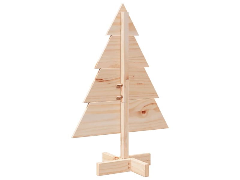  Arbre de noël, sapin de noël en bois pour décoration 70 cm bois massif  - Conforama E