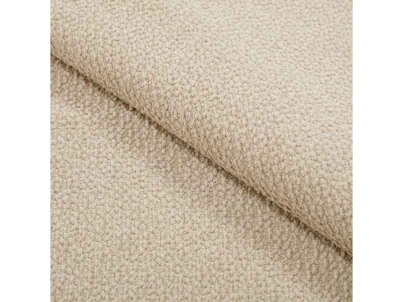  Fauteuil pivotant en velours bouclé beige aspen APF25VBB - Conforama C