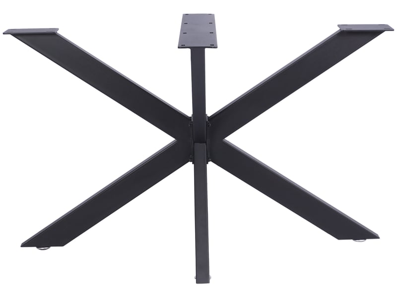 Pieds design biloxi en acier pour table à manger style industriel forme araignée , noir /m  - Conforama B